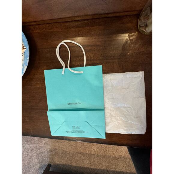 Tiffany & Co. gift bag and tissue paper. - Picture 1 of 6